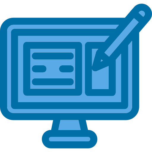 Blogging Generic Blue icon