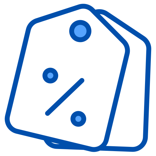 Discount tag Generic Blue icon