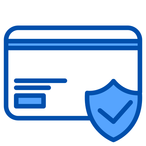 seguridad de pago Generic Blue icono