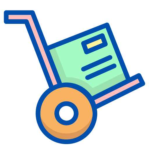 Delivery cart Generic Outline Color icon