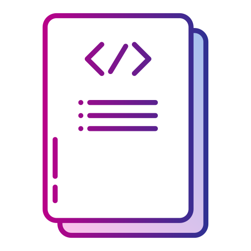 Coding Generic Lineal Color Gradient icon