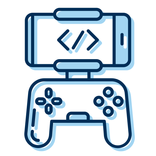 Game development Generic Blue icon