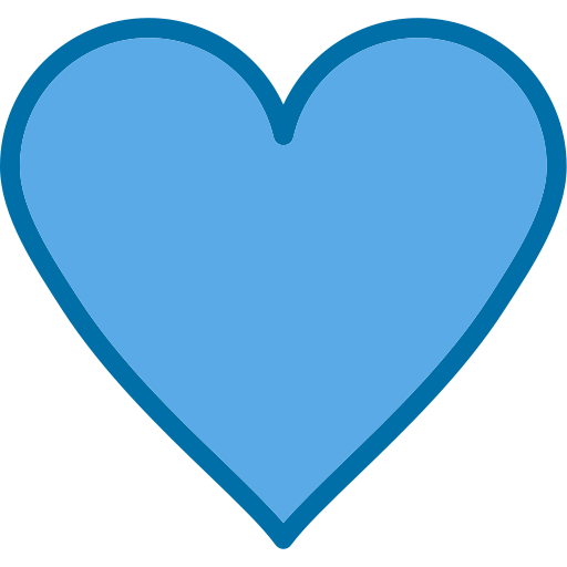 Heart Generic Blue icon