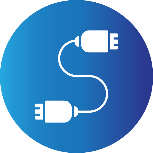 cable usb Generic Blue icono
