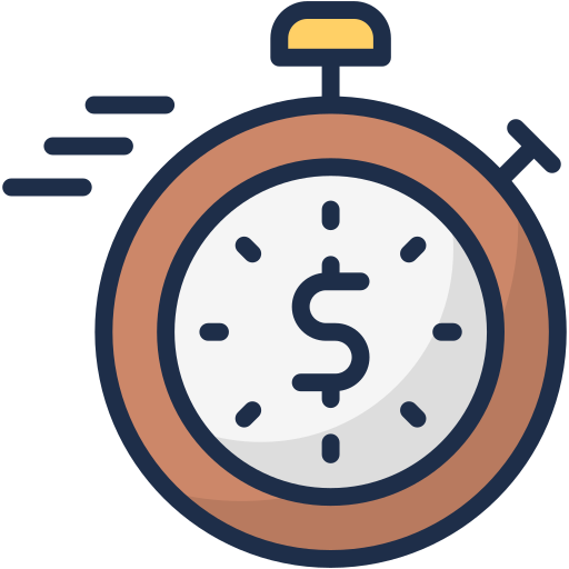 Время - деньги Generic Outline Color иконка