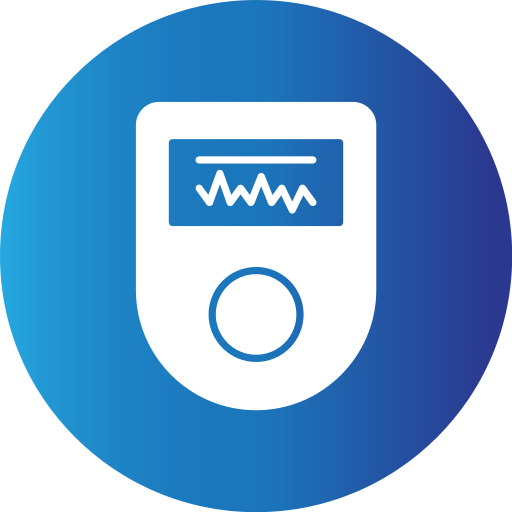 맥박 산소 측정기 Generic Blue icon