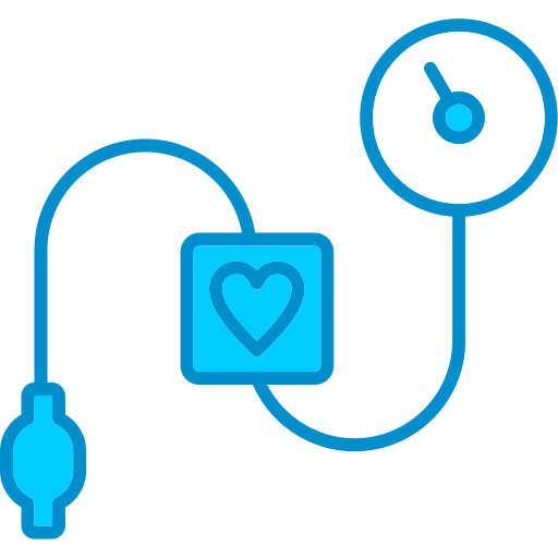 Blood pressure gauge Generic Blue icon