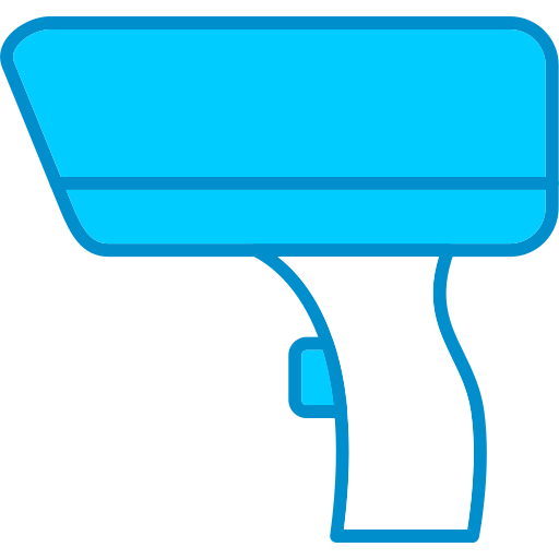 Thermometer gun Generic Blue icon