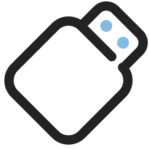 플래쉬 드라이브 Generic Outline Color icon