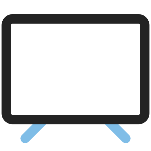 smart tv Generic Outline Color Icône