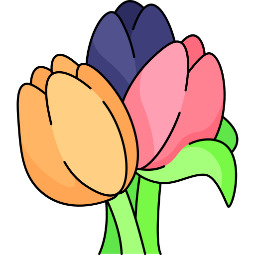 Flowers Generic Thin Outline Color icon