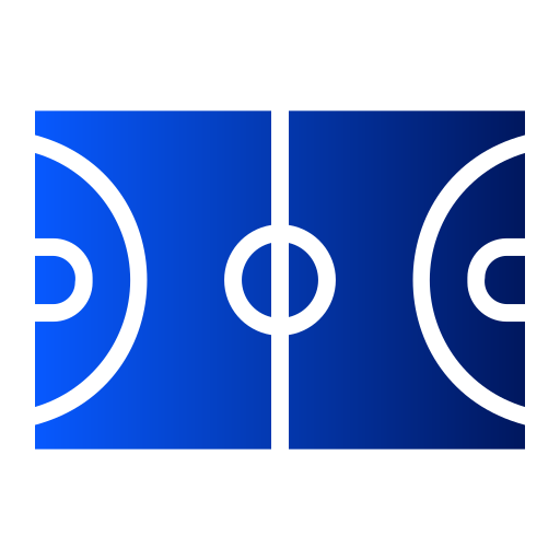 basketbalveld Generic Flat Gradient icoon