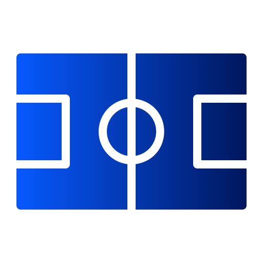 Футбольное поле Generic Flat Gradient иконка