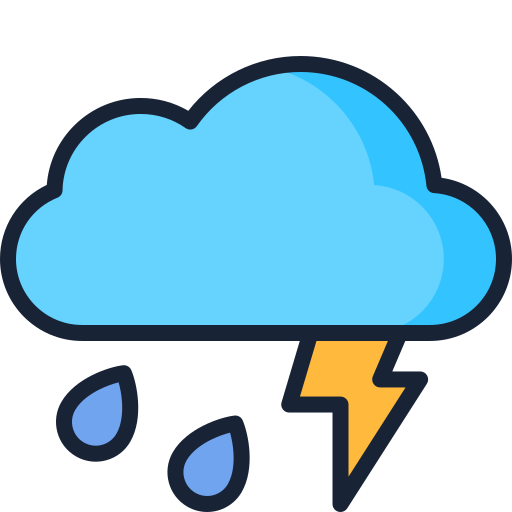 Thunder Generic Outline Color icon