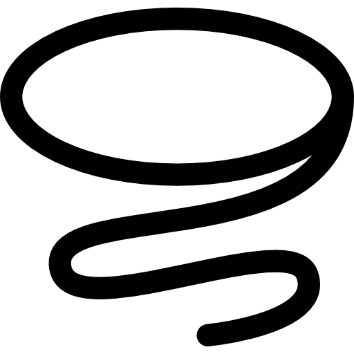 krawat Basic Rounded Lineal ikona