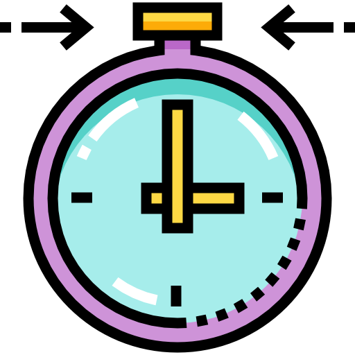 Stopclock Detailed Straight Lineal color icon