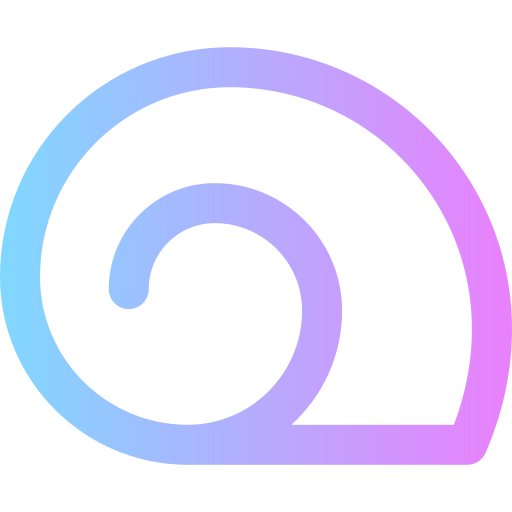 caracol Super Basic Rounded Gradient icono