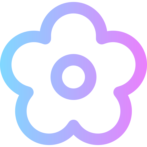 flor Super Basic Rounded Gradient icono