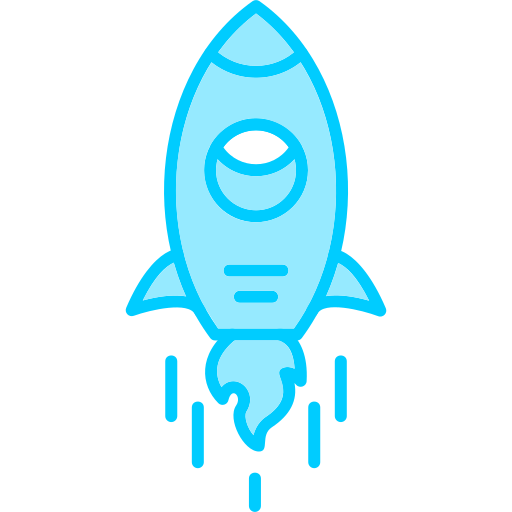 Spaceship Generic Blue icon