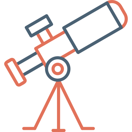 telescopio Generic Outline Color icona