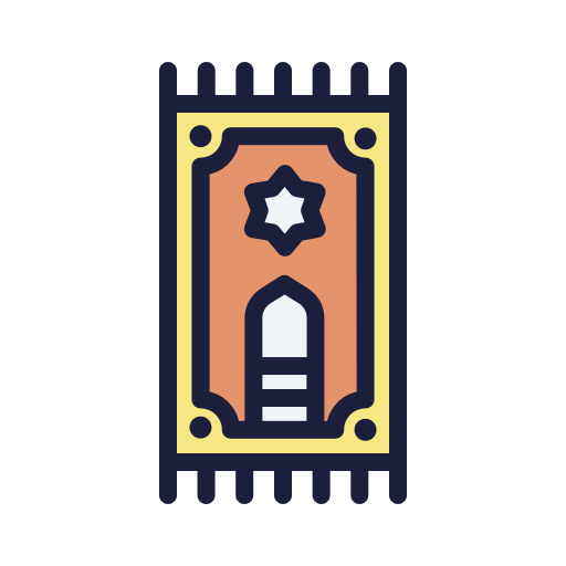 Prayer mat Generic Outline Color icon