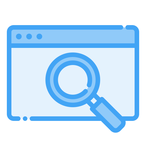 Magnifier Generic Blue icon