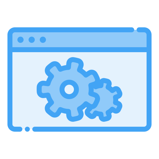 ウェブ開発 Generic Blue icon