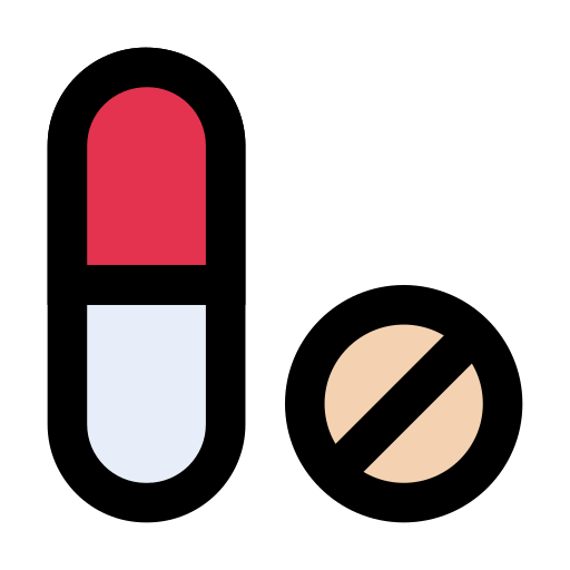 Pills Vector Stall Lineal Color icon