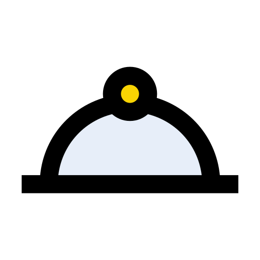 접시 Vector Stall Lineal Color icon