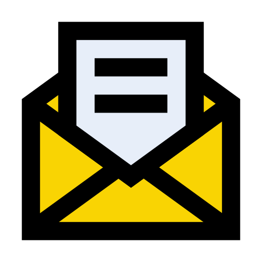Open email Vector Stall Lineal Color icon