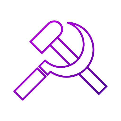 Hammer and sickle Generic Outline Color icon