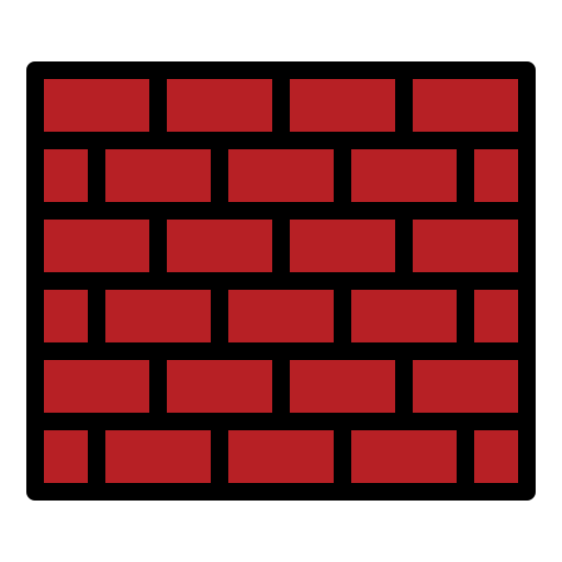 Brick wall Generic Outline Color icon