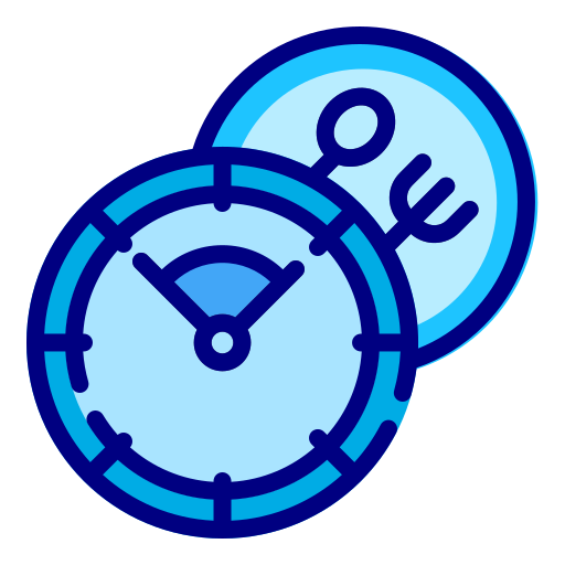 Lunch time Generic Blue icon