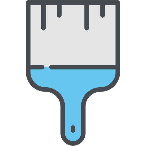 Paint brush Generic Outline Color icon