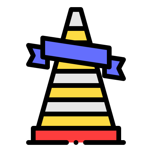 원뿔 Generic Outline Color icon