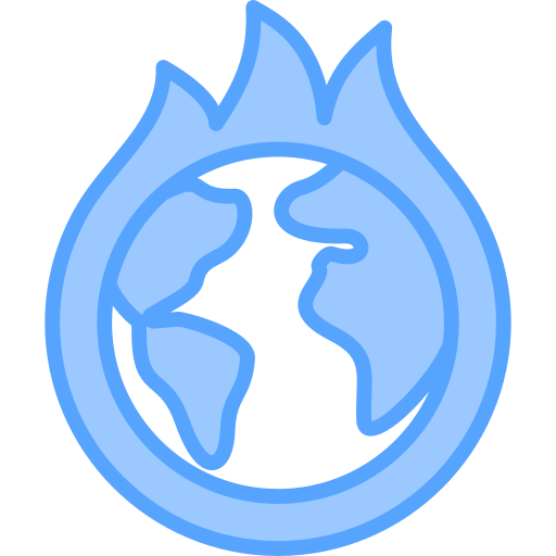 地球温暖化 Generic Blue icon