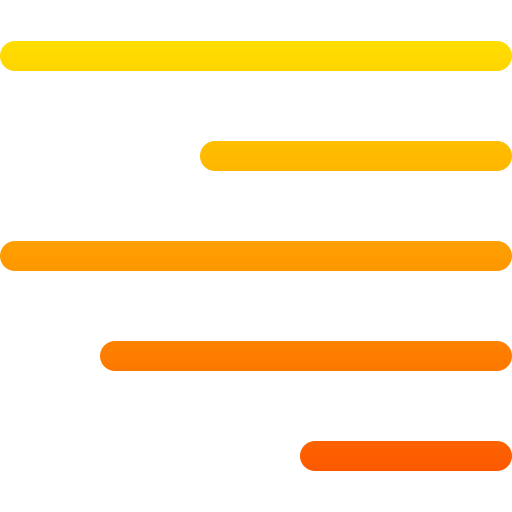 allineamento corretto Basic Gradient Gradient icona