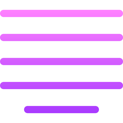 Justify text Basic Gradient Lineal color icon