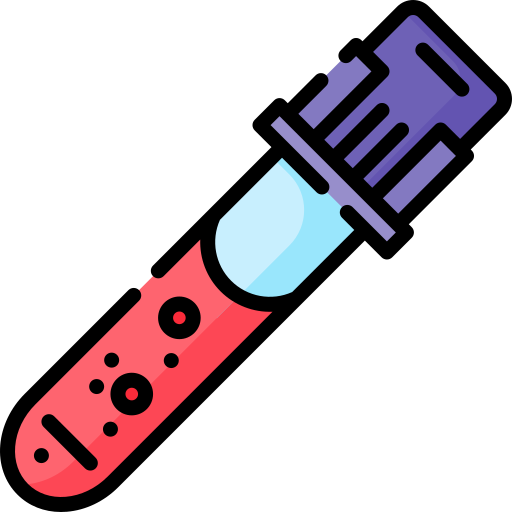 Blood test Special Lineal color icon