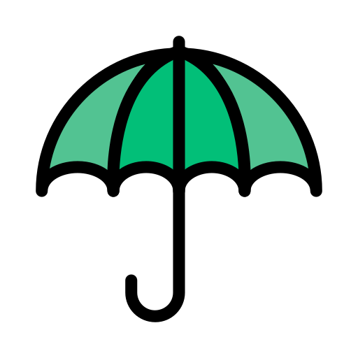 傘 Vector Stall Lineal Color icon