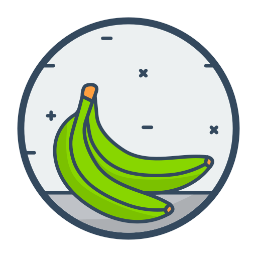 バナナ Generic Outline Color icon