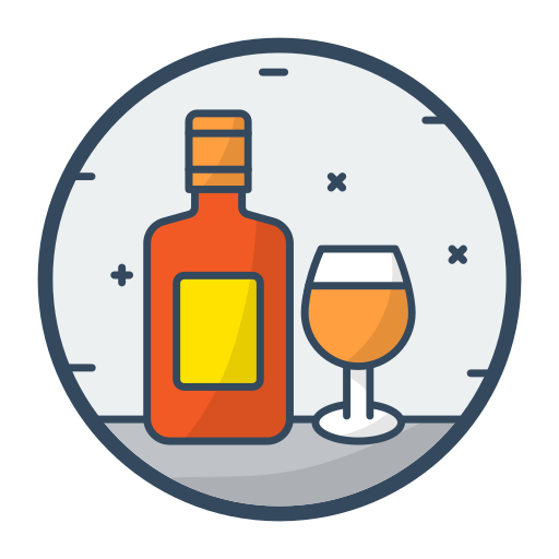 vino Generic Outline Color icono