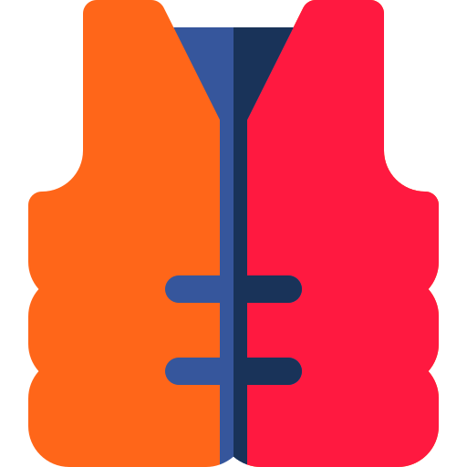 Lifejacket Basic Rounded Flat icon