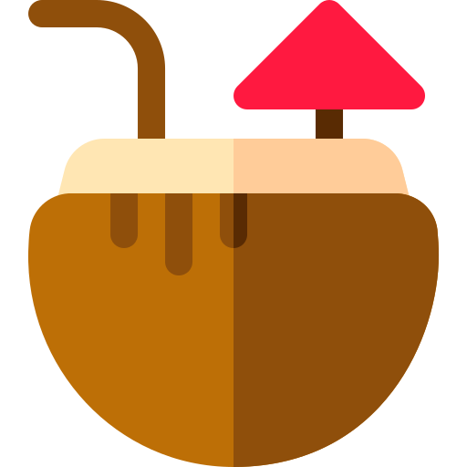agua de coco Basic Rounded Flat icono