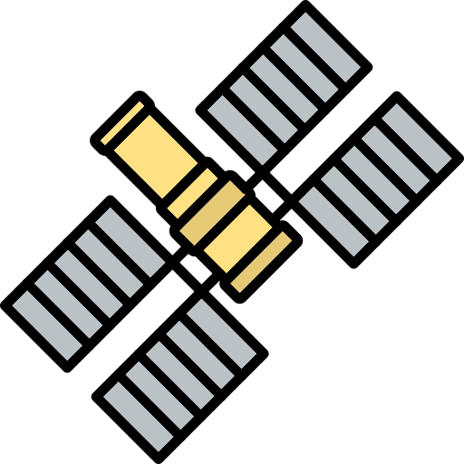 ruimtestation Generic Outline Color icoon