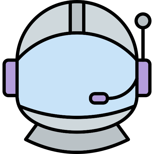 宇宙飛行士のヘルメット Generic Outline Color icon