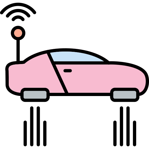 Космический автомобиль Generic Outline Color иконка