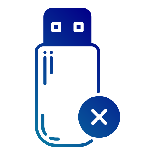 flashdisk Generic Flat Gradient icoon