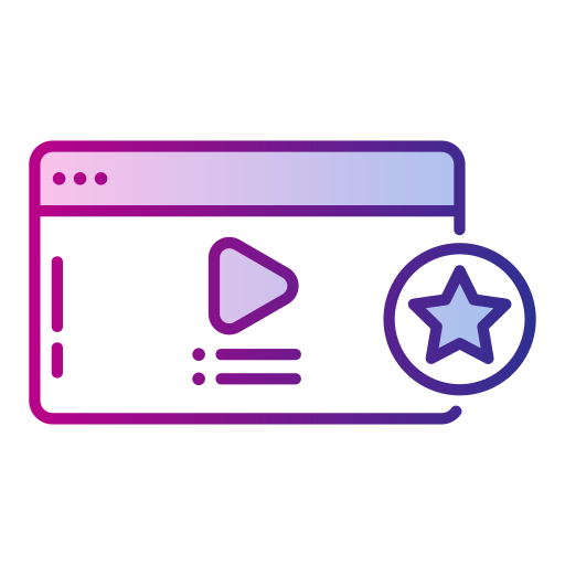 Video player Generic Lineal Color Gradient icon