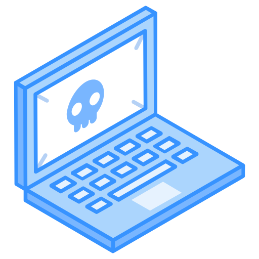 cyber attacke Generic Blue icon